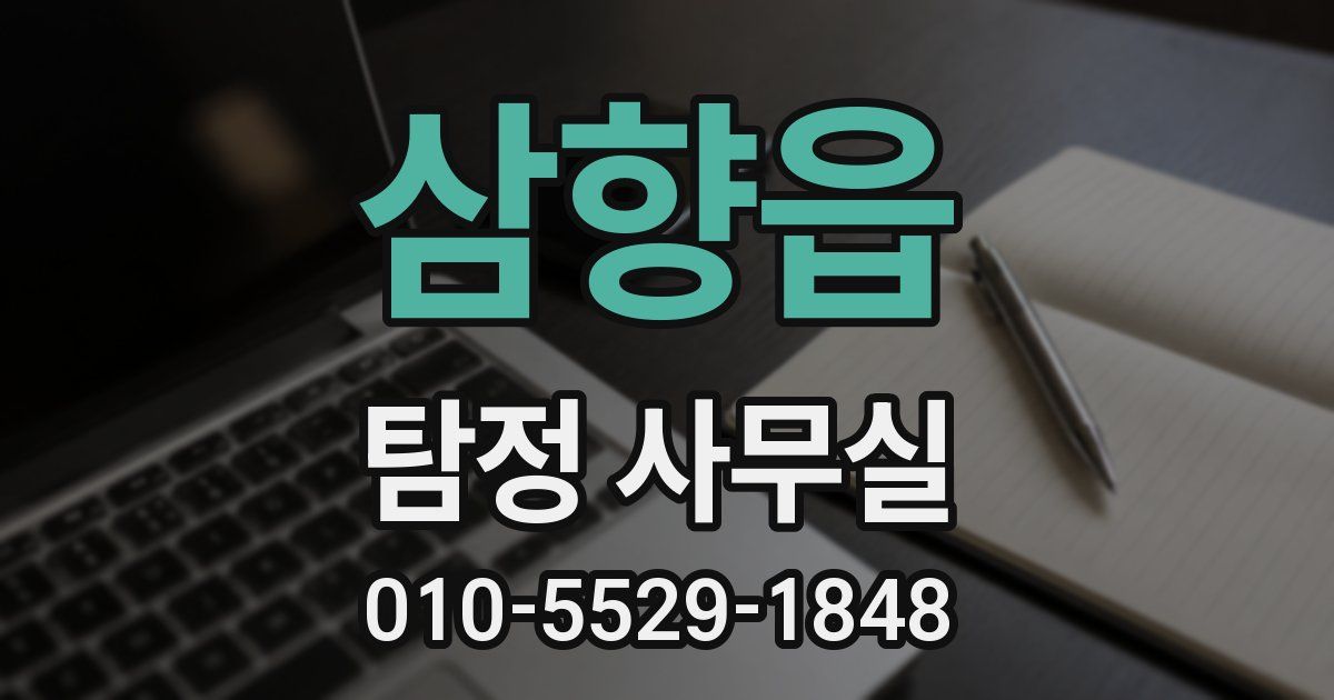 삼향읍 탐정 사무실