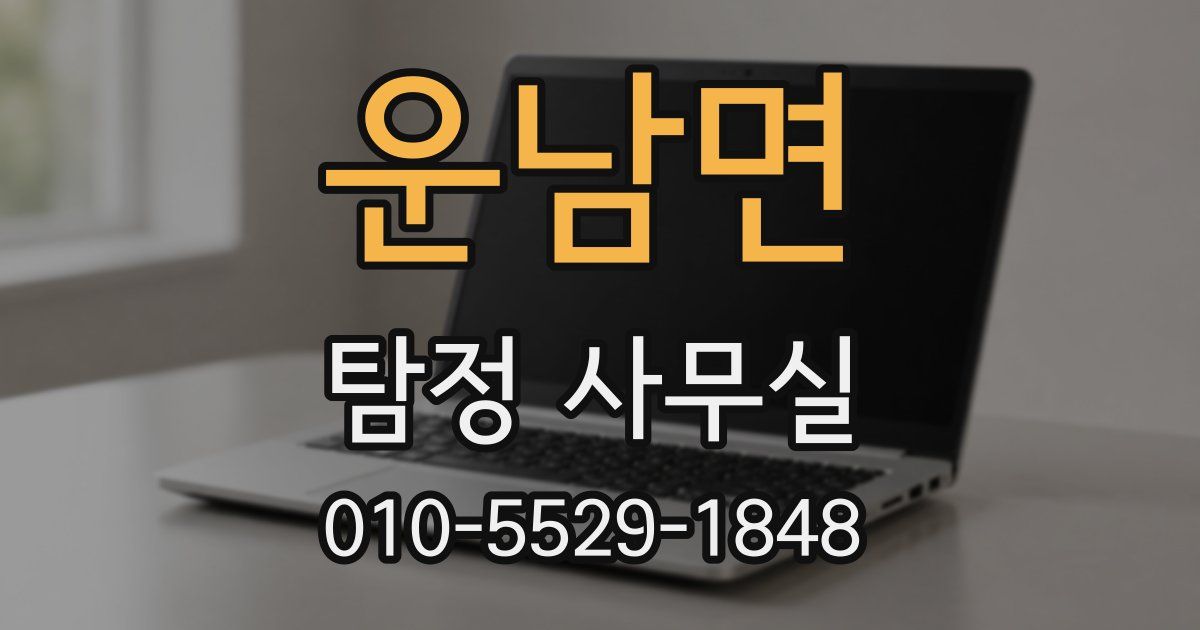 운남면 탐정 사무실