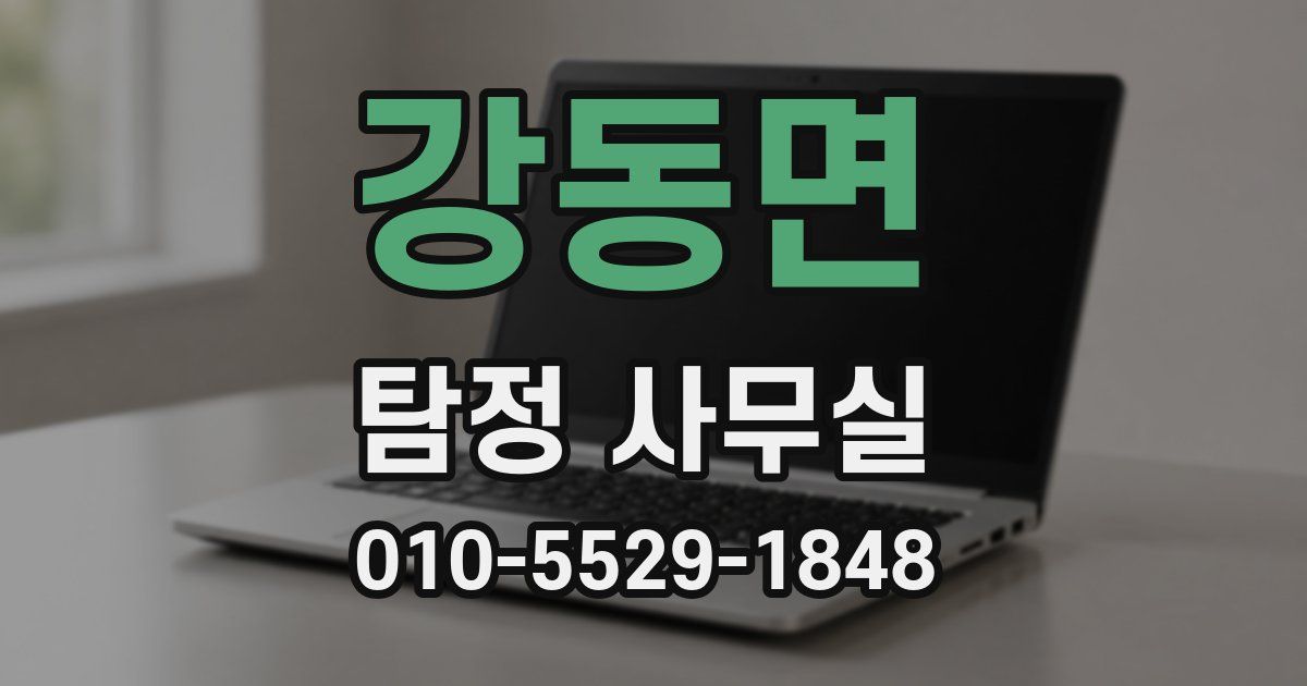 강동면 탐정 사무실