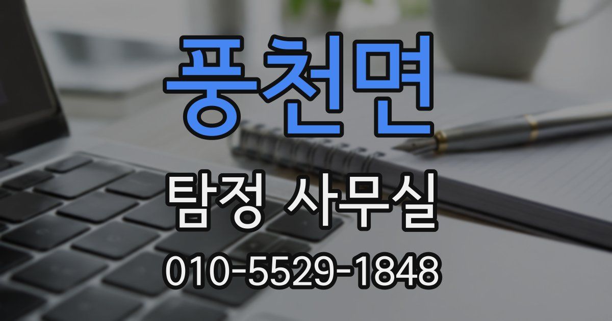 풍천면 탐정 사무실