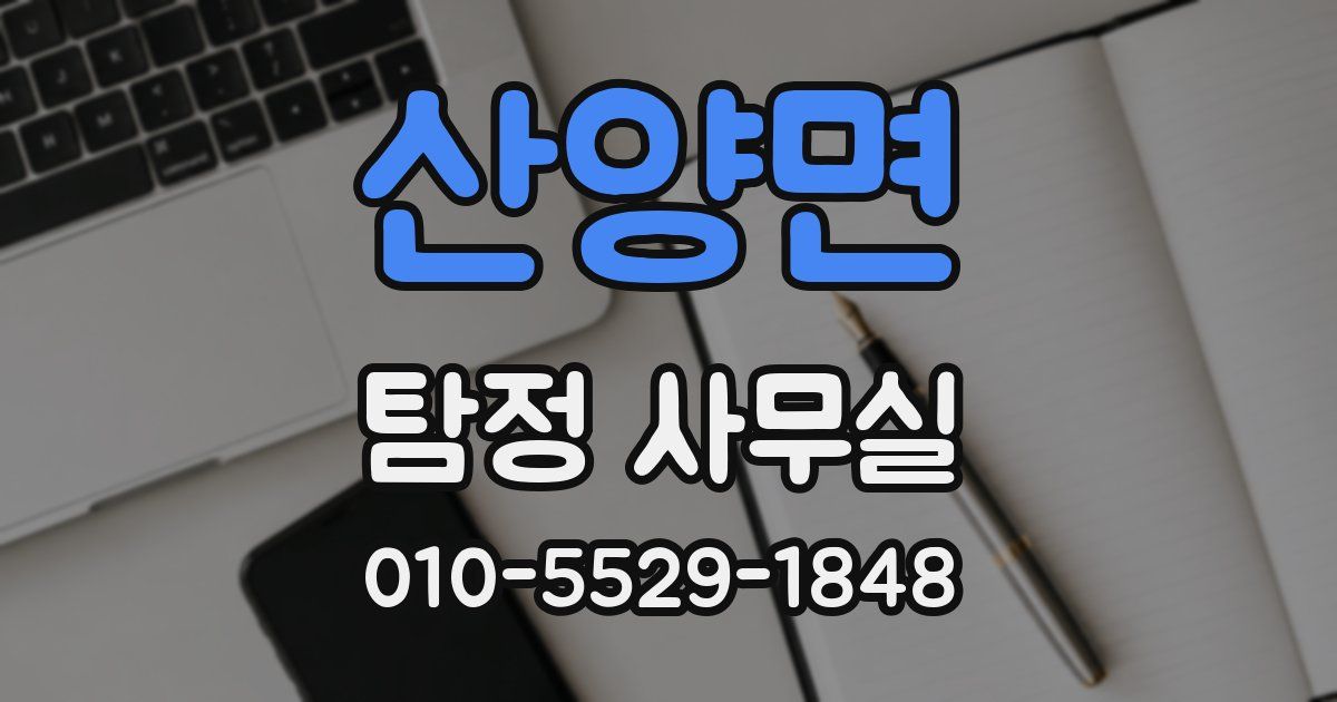 산양면 탐정 사무실