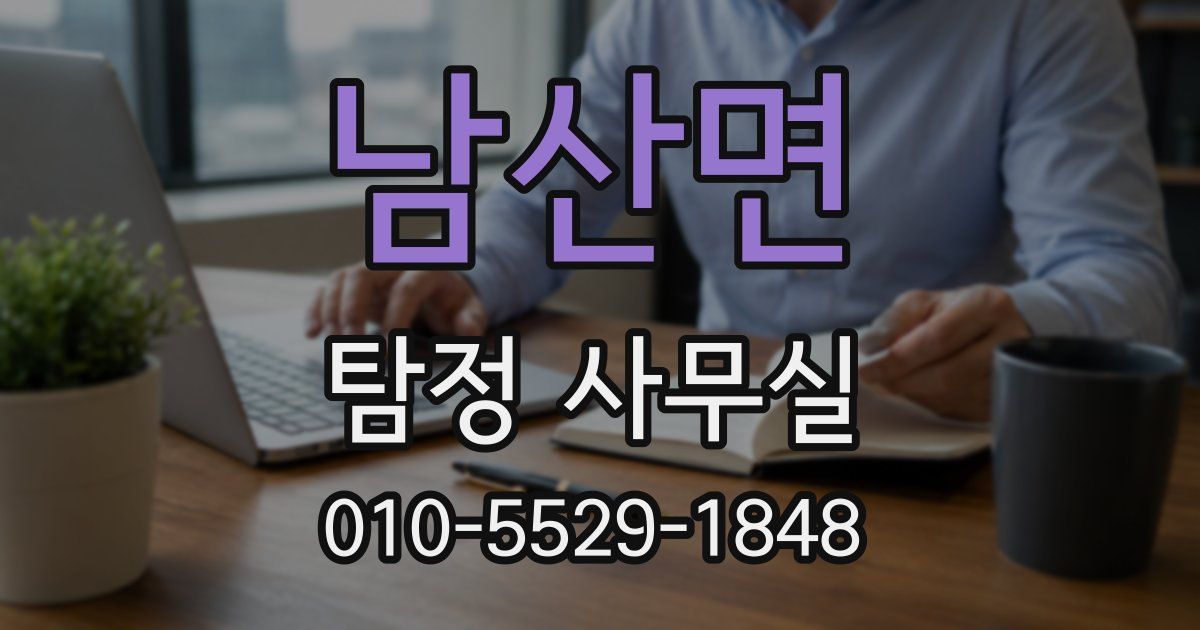 남산면 탐정 사무실