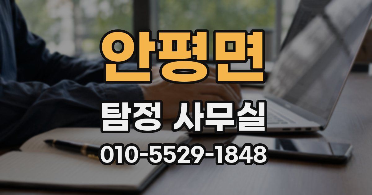 안평면 탐정 사무실