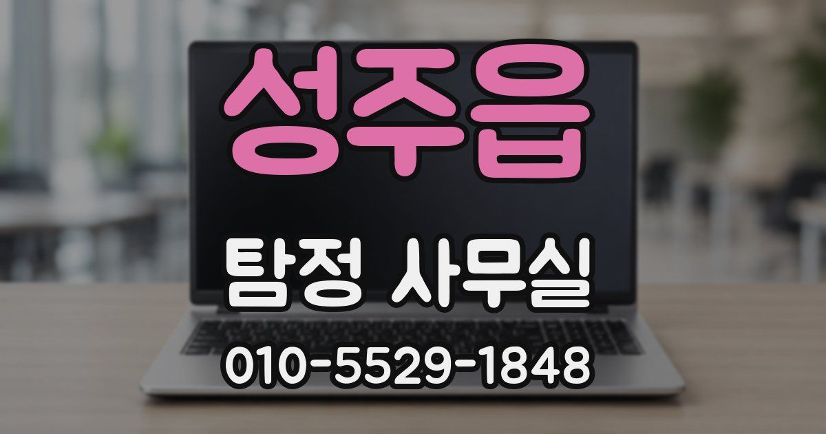 성주읍 탐정 사무실