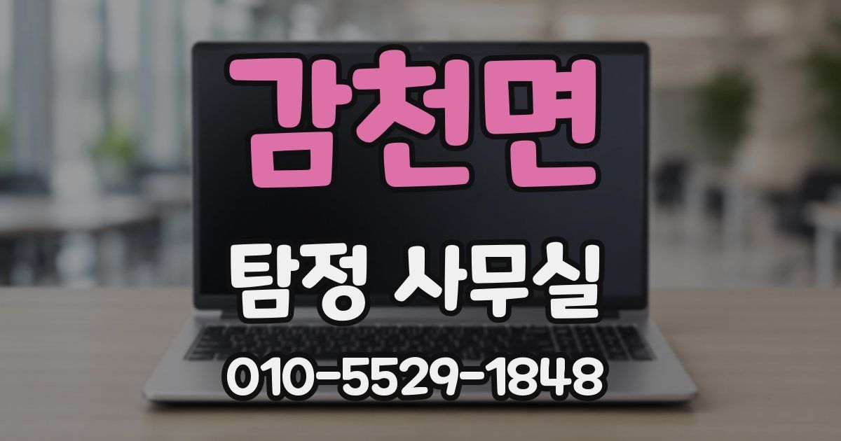 감천면 탐정 사무실