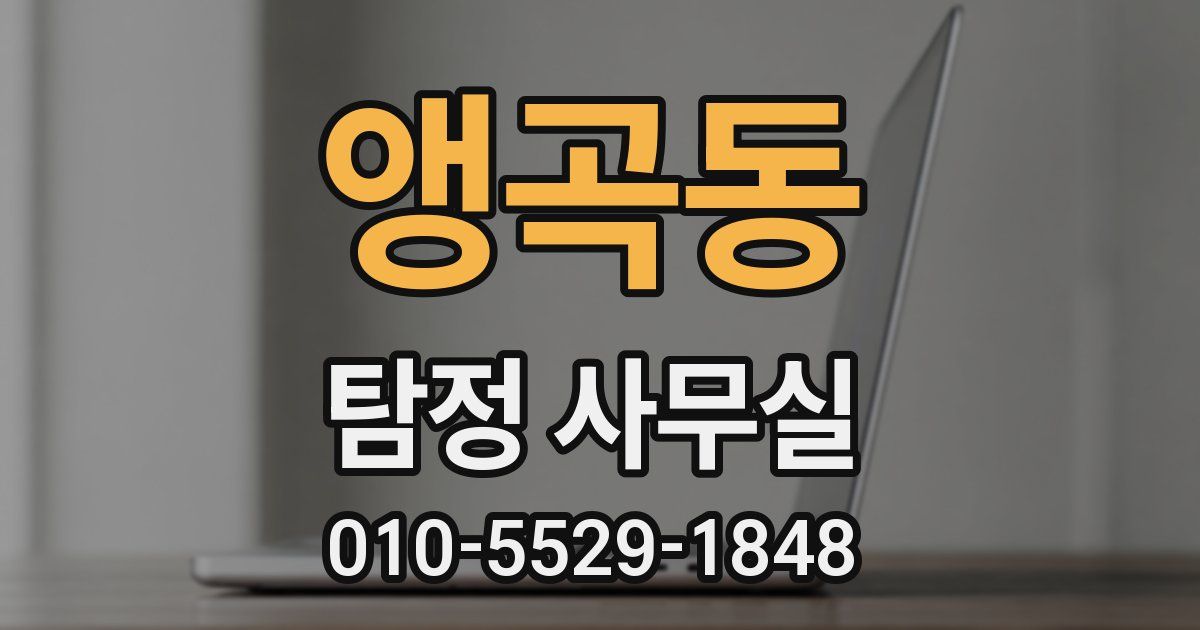 앵곡동 탐정 사무실