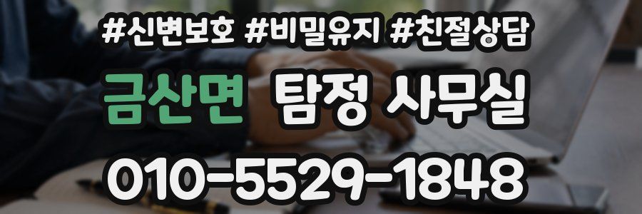 금산면 탐정 사무실