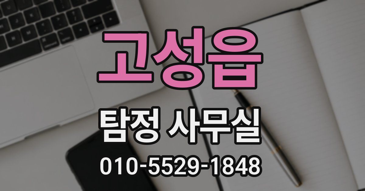 고성읍 탐정 사무실