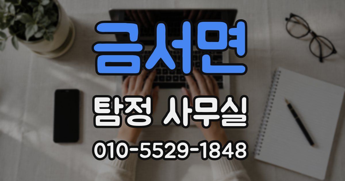 금서면 탐정 사무실