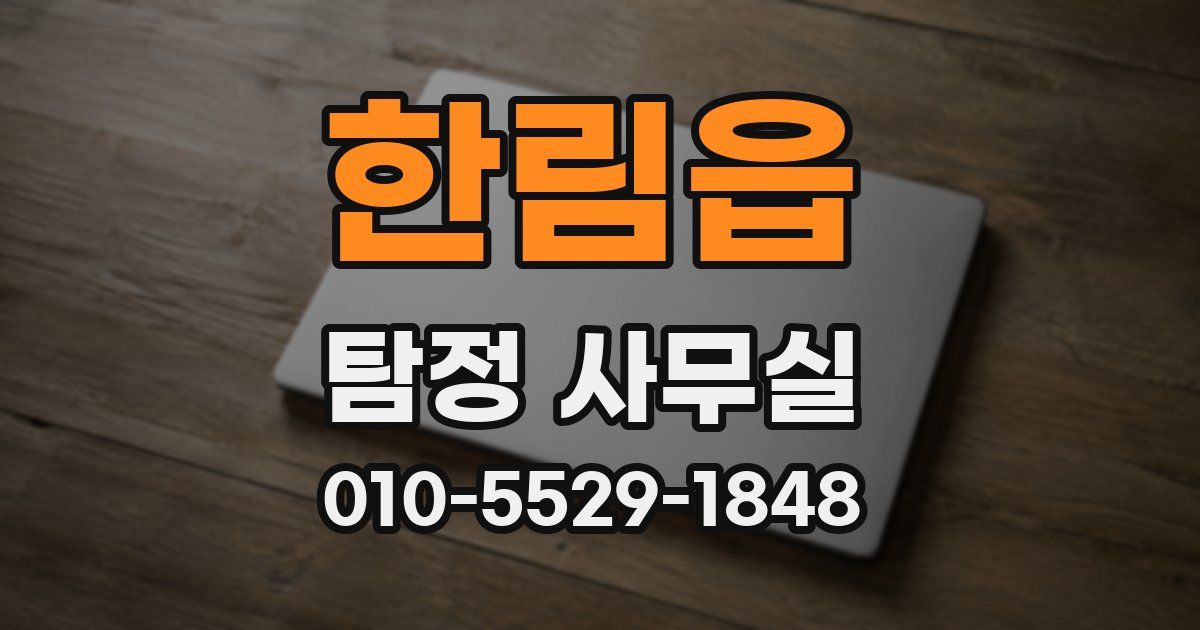 한림읍 탐정 사무실