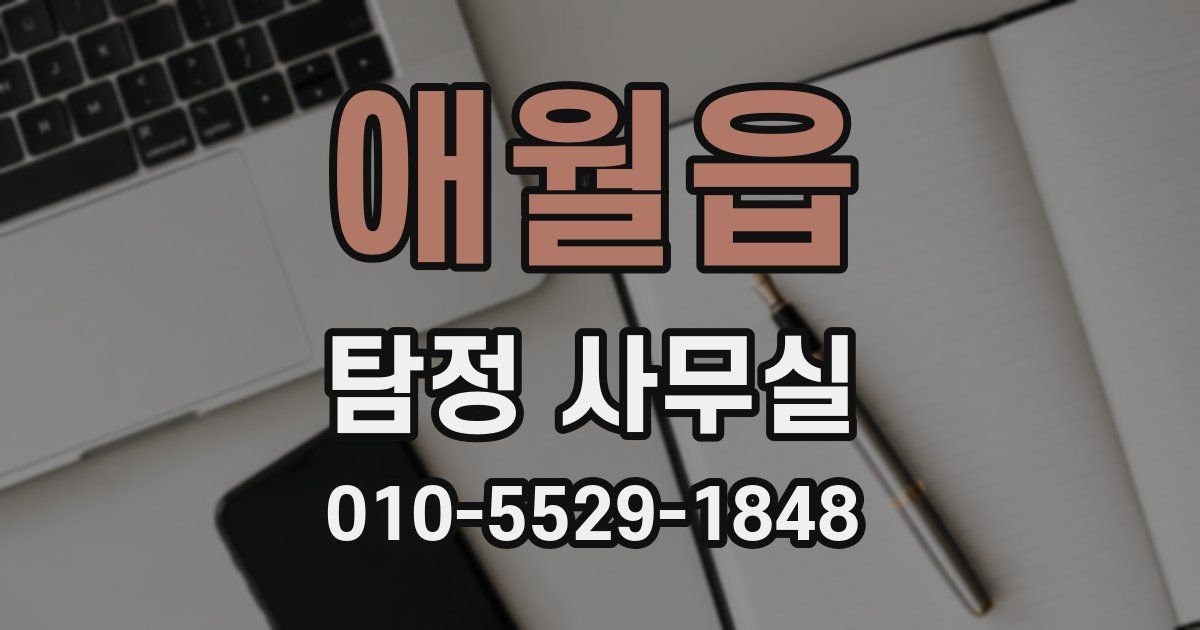 애월읍 탐정 사무실