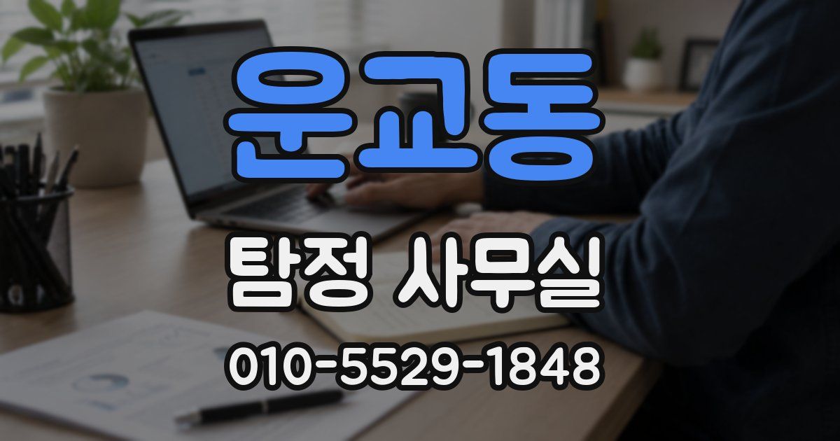 운교동 탐정 사무실