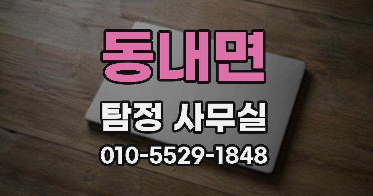 동내면 탐정 사무실