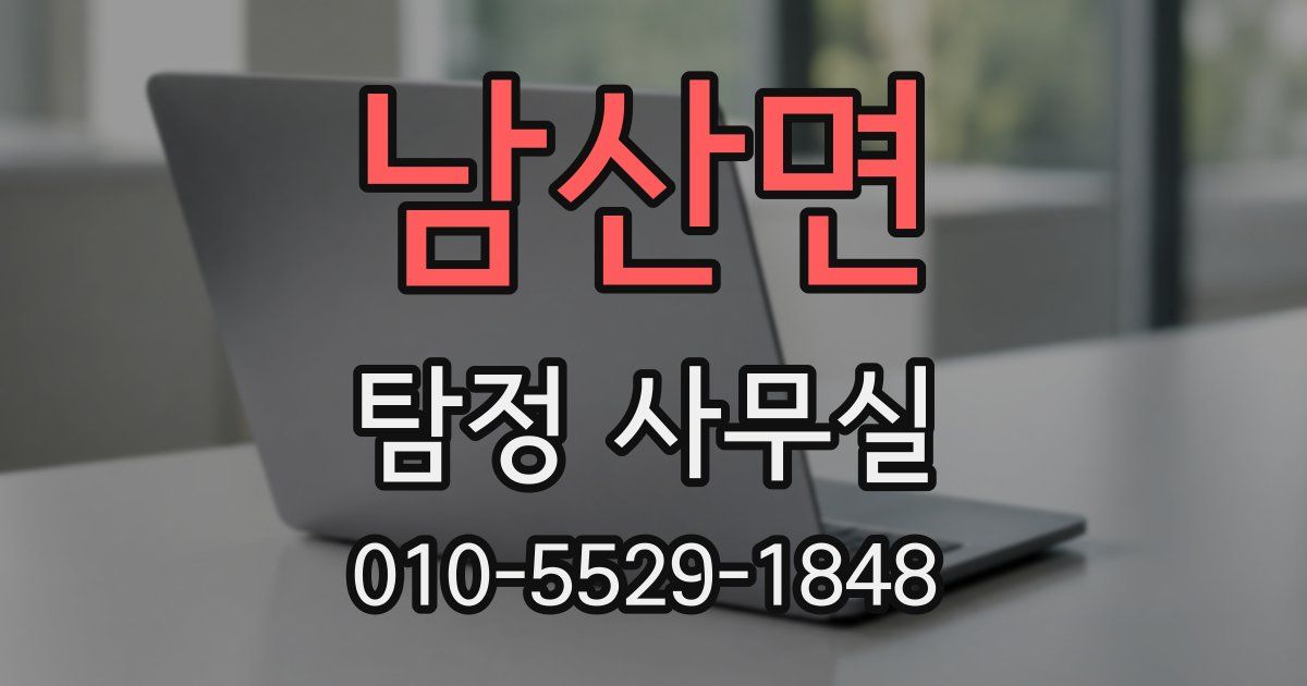 남산면 탐정 사무실
