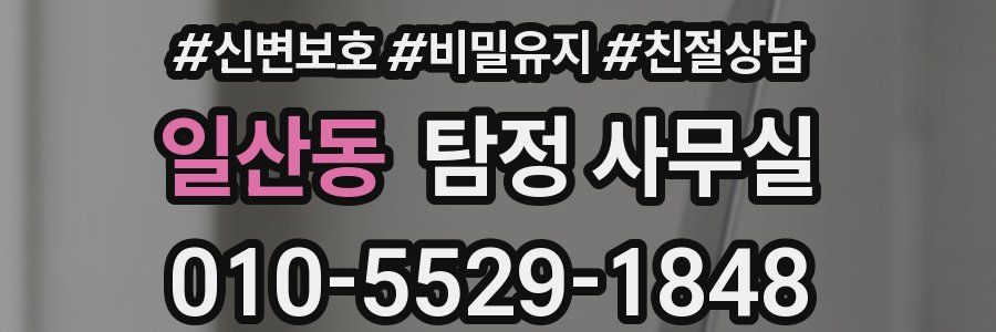 일산동 탐정 사무실