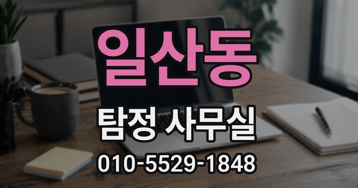 일산동 탐정 사무실