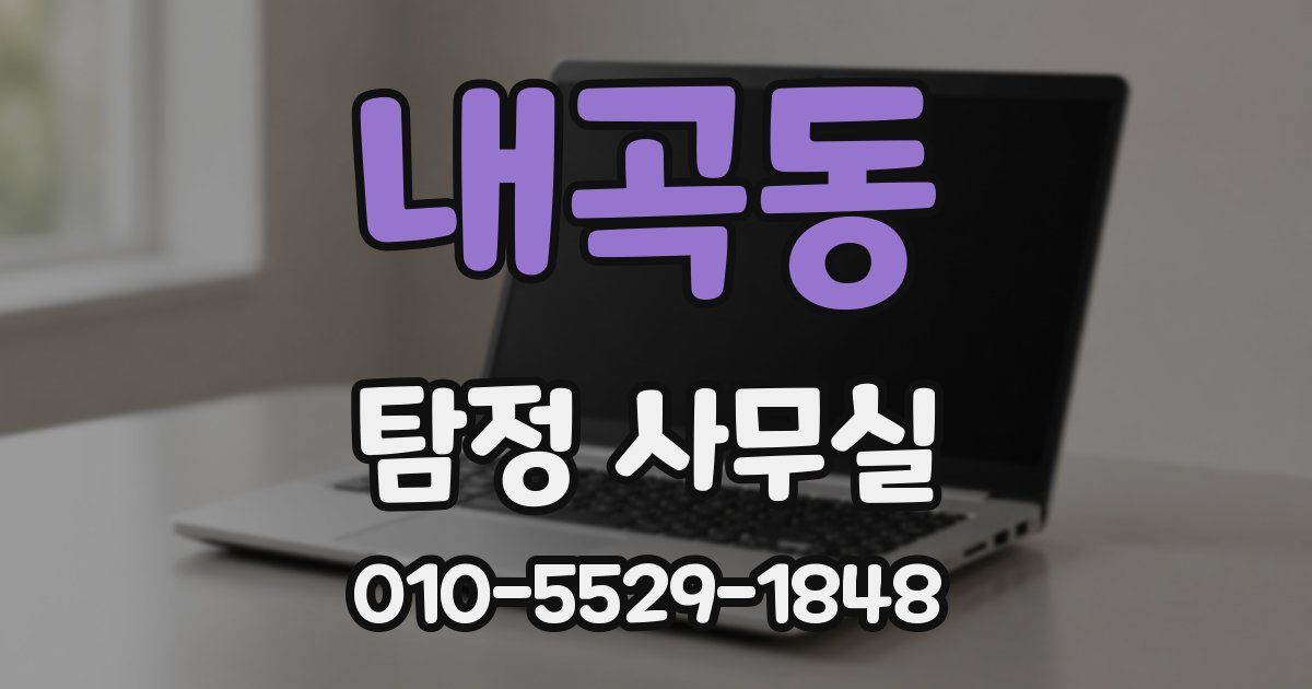 내곡동 탐정 사무실