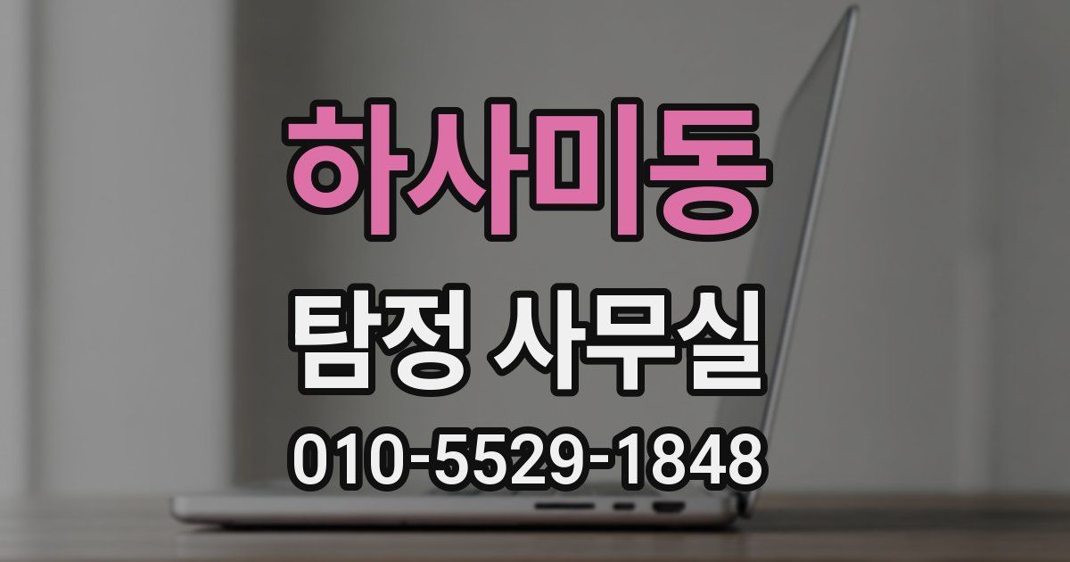 하사미동 탐정 사무실