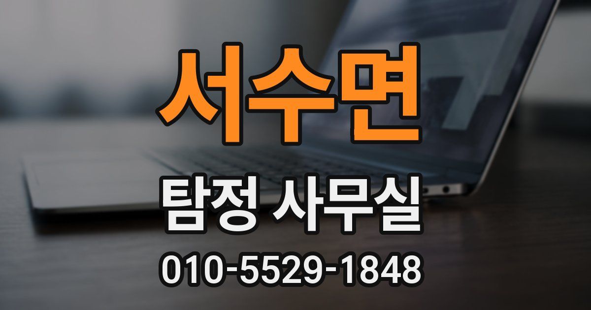 서수면 탐정 사무실