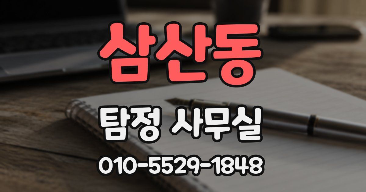삼산동 탐정 사무실
