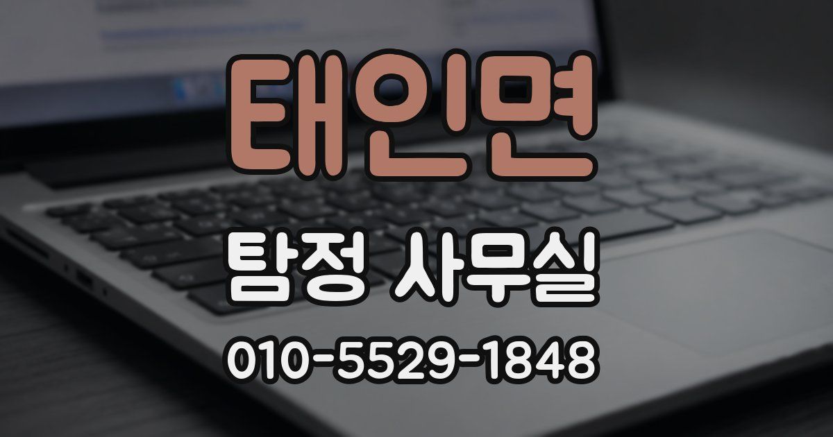 태인면 탐정 사무실