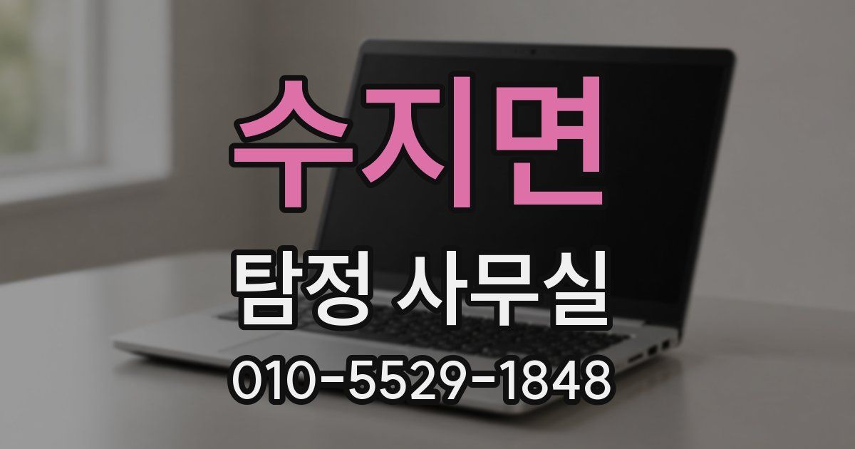 수지면 탐정 사무실