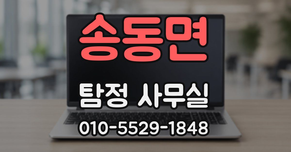송동면 탐정 사무실