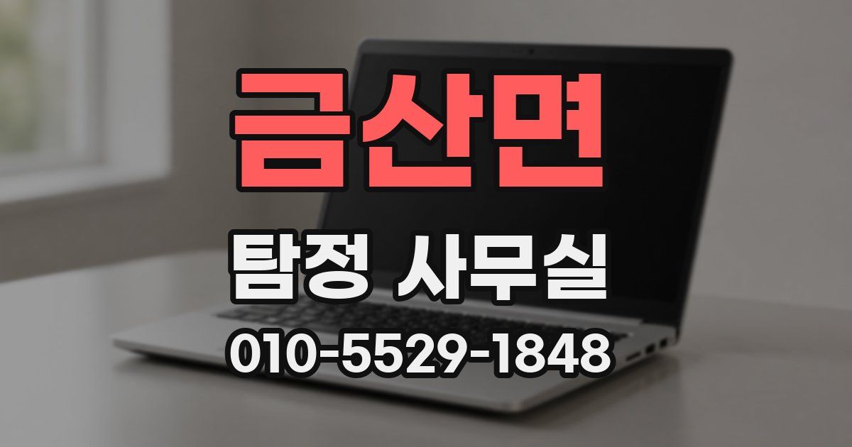 금산면 탐정 사무실