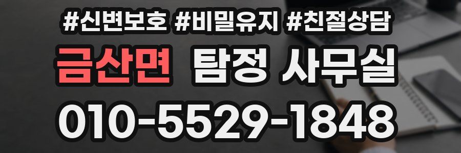 금산면 탐정 사무실