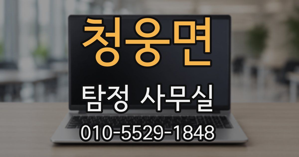 청웅면 탐정 사무실