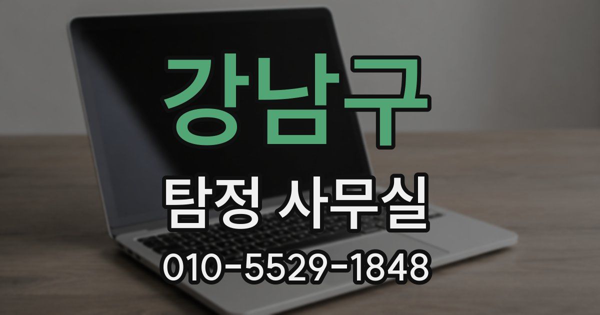 강남구 탐정 사무실