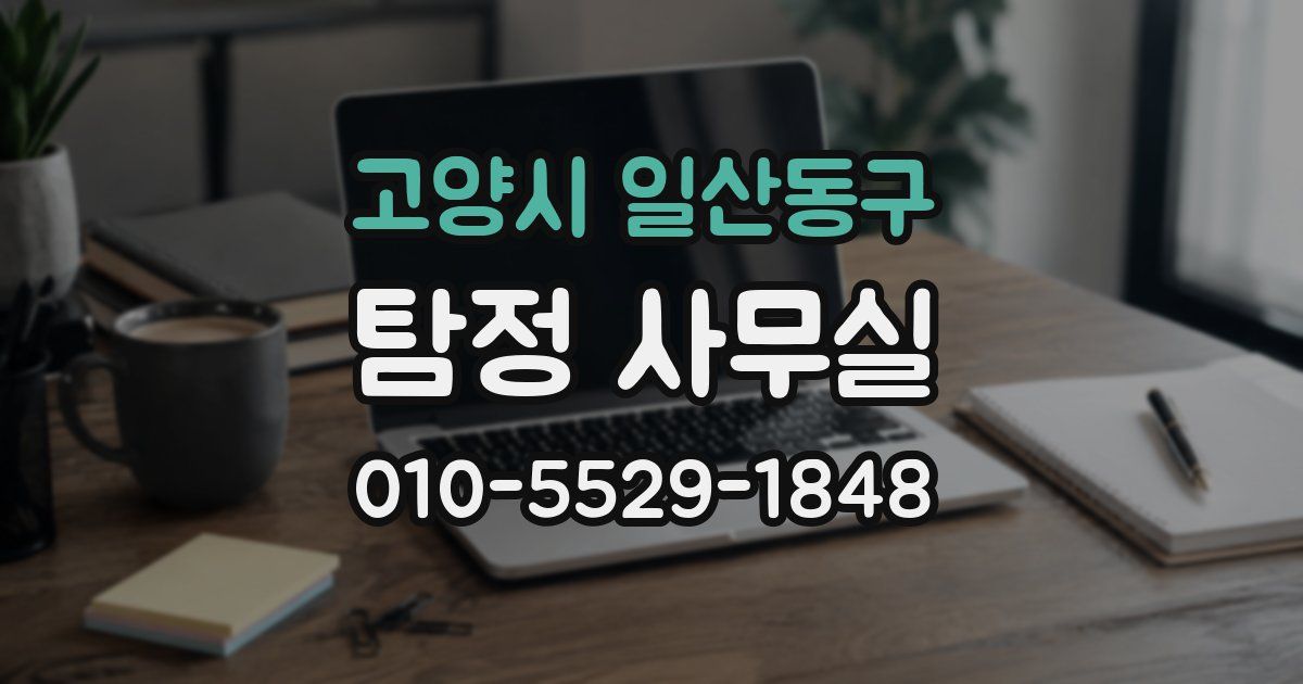 고양시 일산동구 탐정 사무실