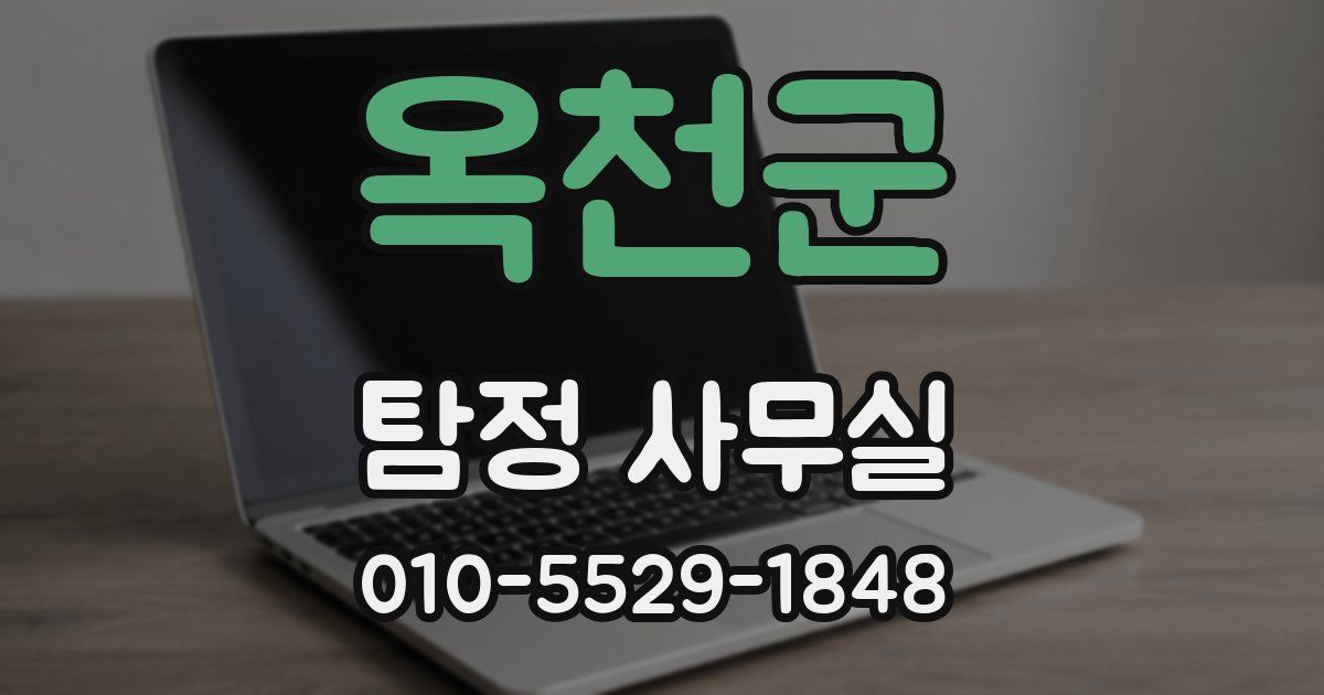 옥천군 탐정 사무실