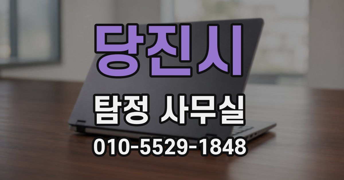 당진시 탐정 사무실