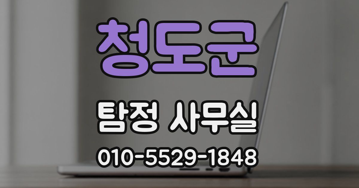청도군 탐정 사무실