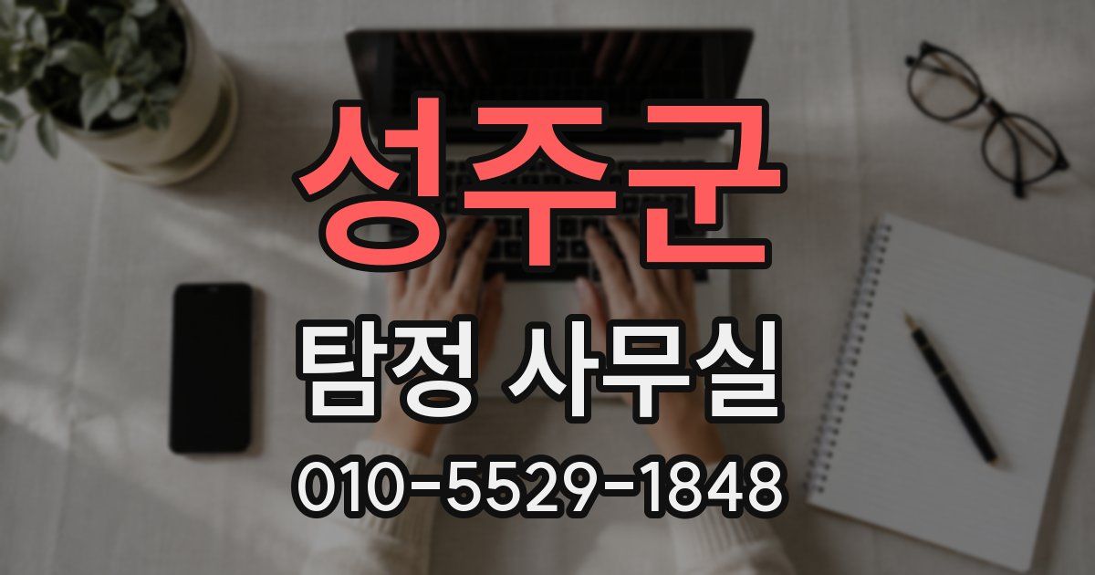 성주군 탐정 사무실