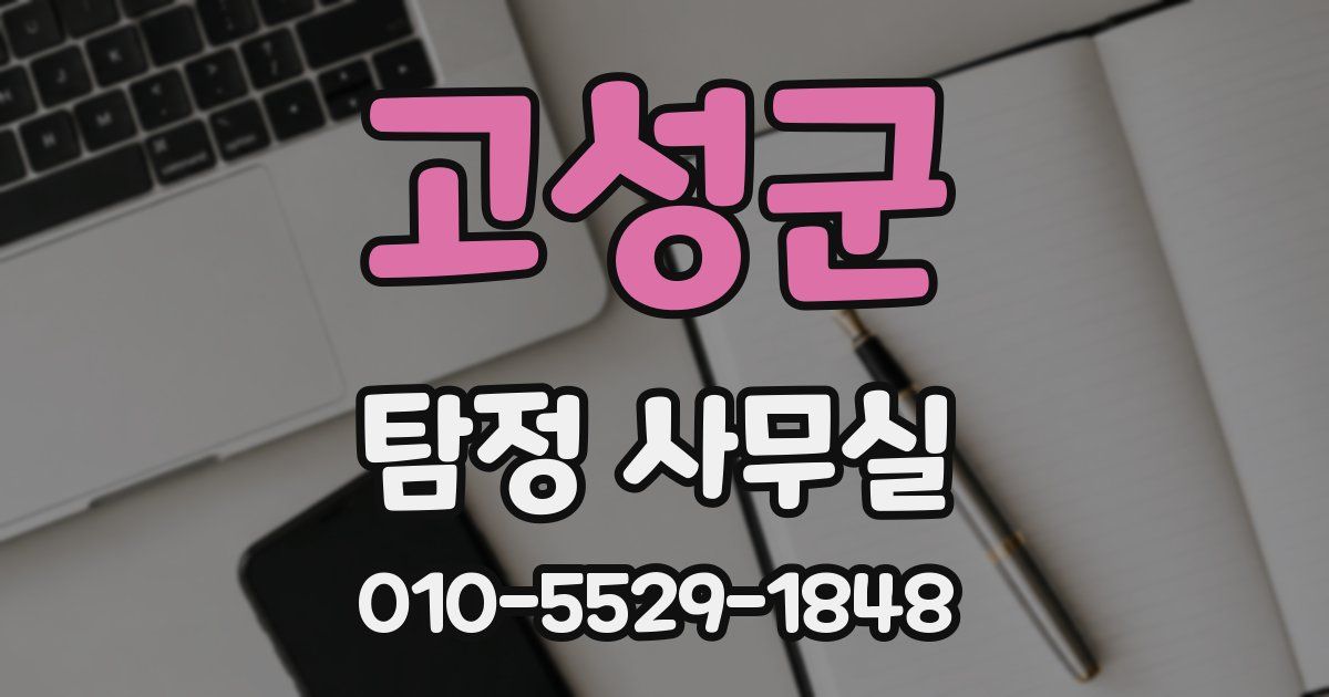 고성군 탐정 사무실