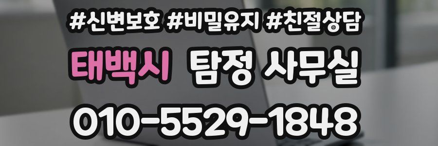 태백시 탐정 사무실