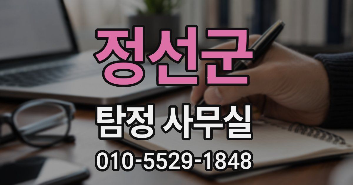 정선군 탐정 사무실