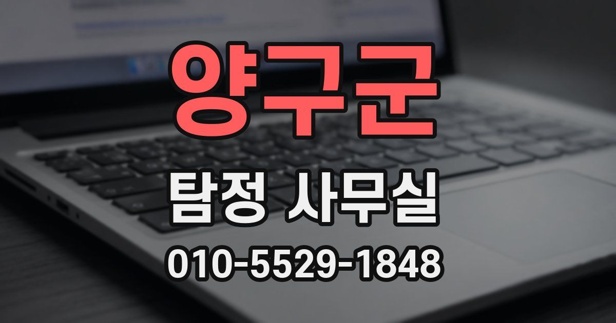 양구군 탐정 사무실