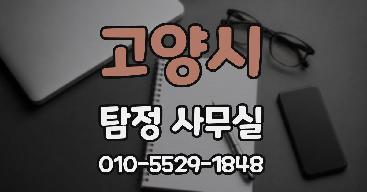 고양시 탐정 사무실