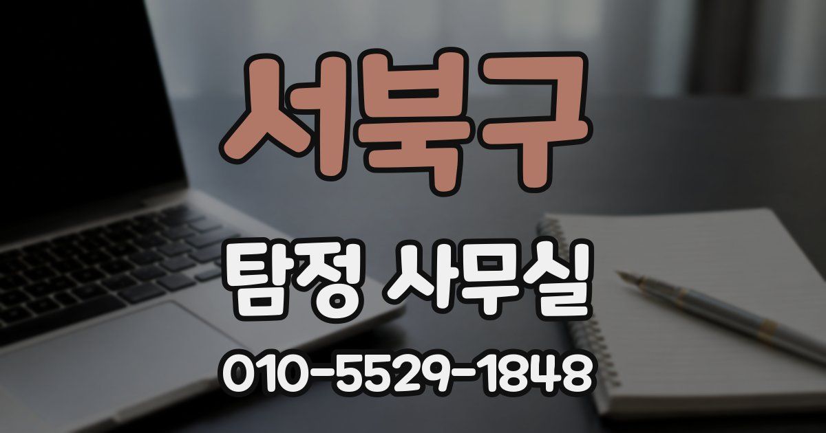 서북구 탐정 사무실