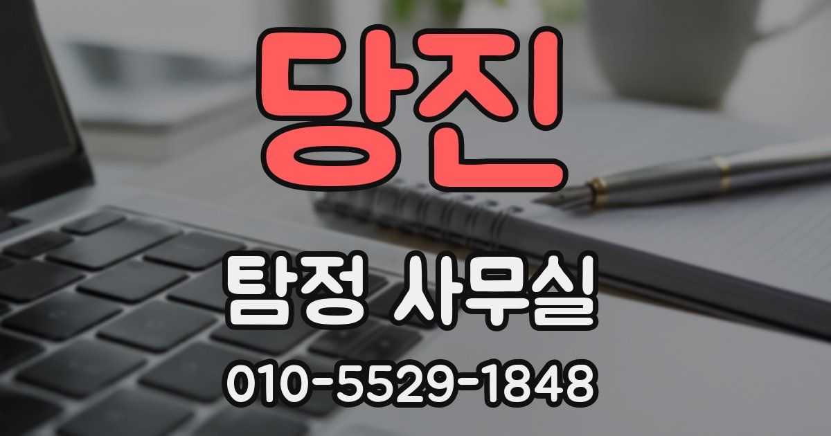 당진 탐정 사무실