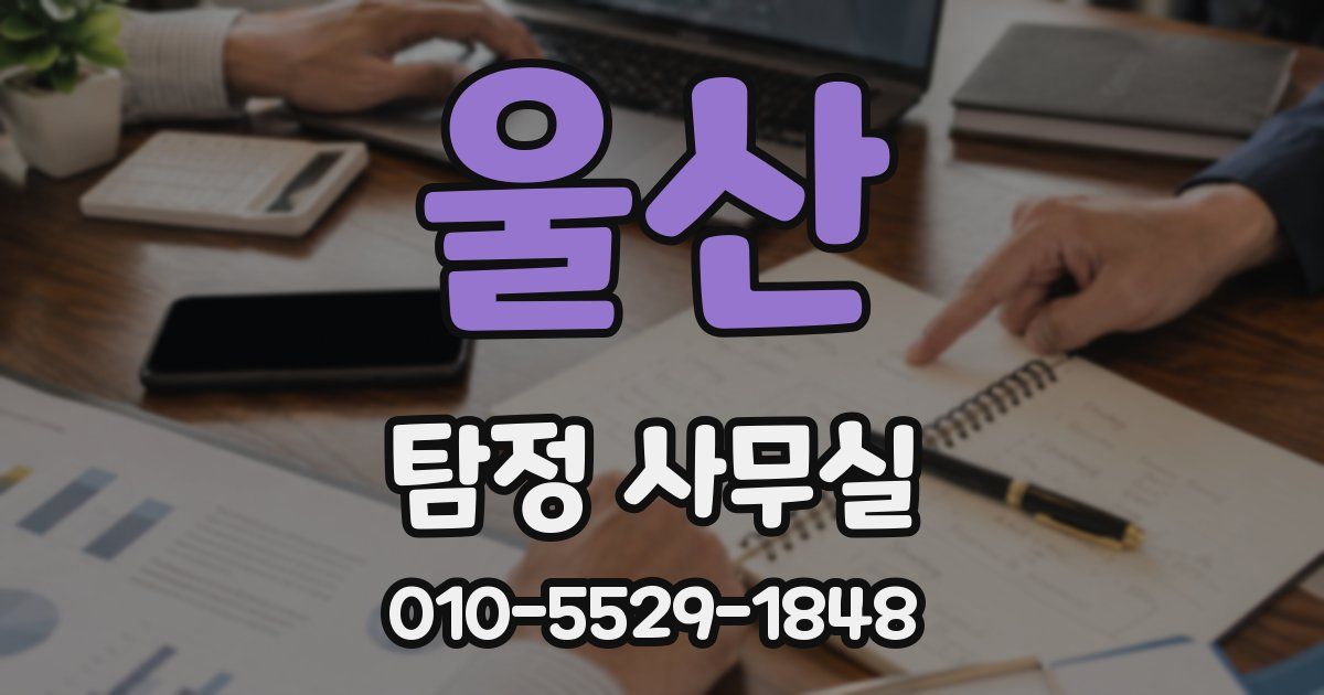 울산 탐정 사무실