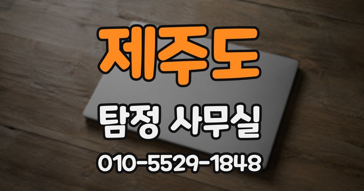 제주도 탐정 사무실