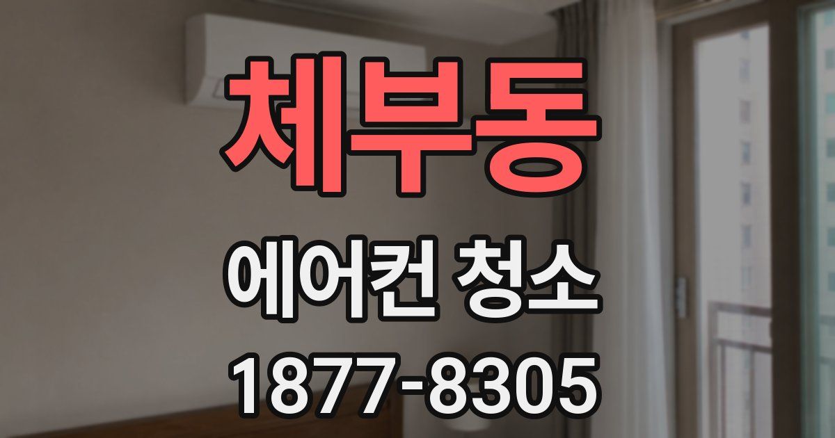 체부동 에어컨 청소
