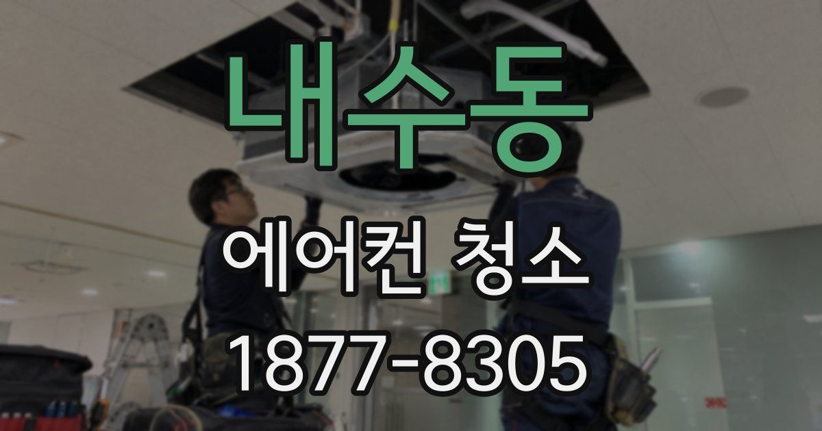 내수동 에어컨 청소