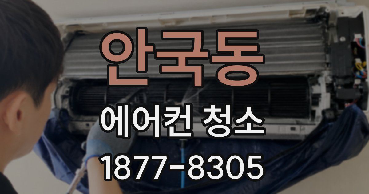 안국동 에어컨 청소