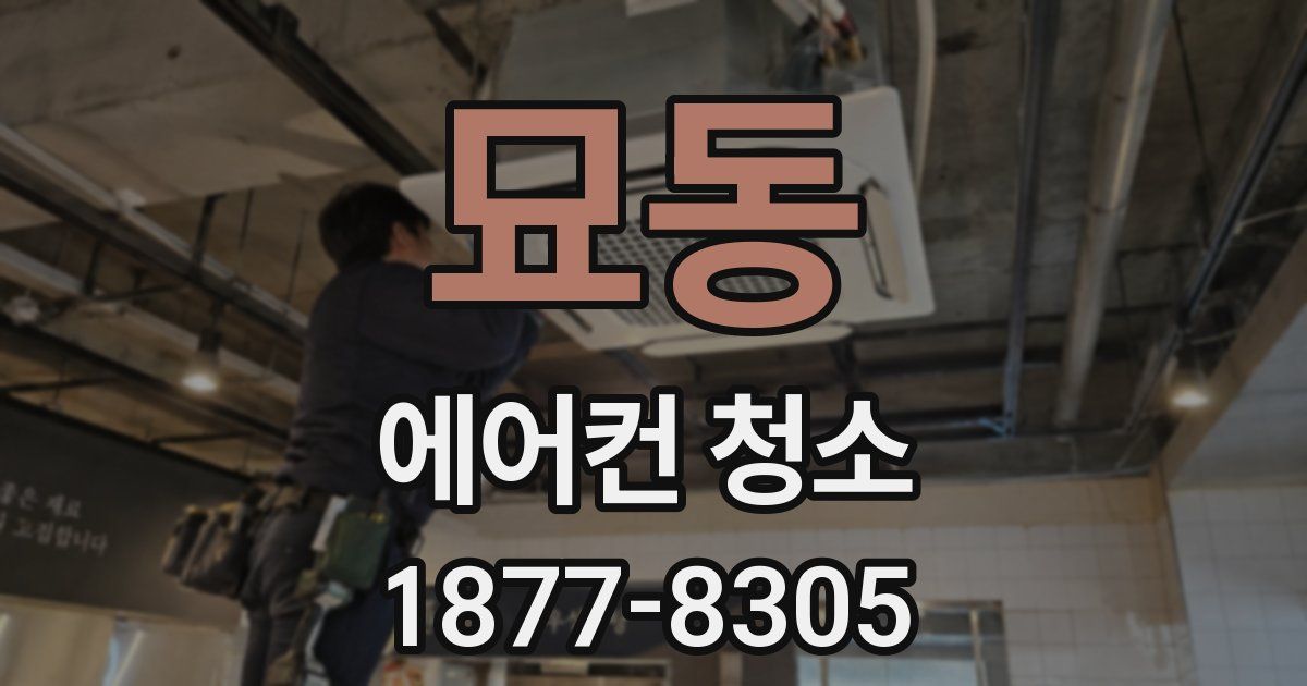 묘동 에어컨 청소