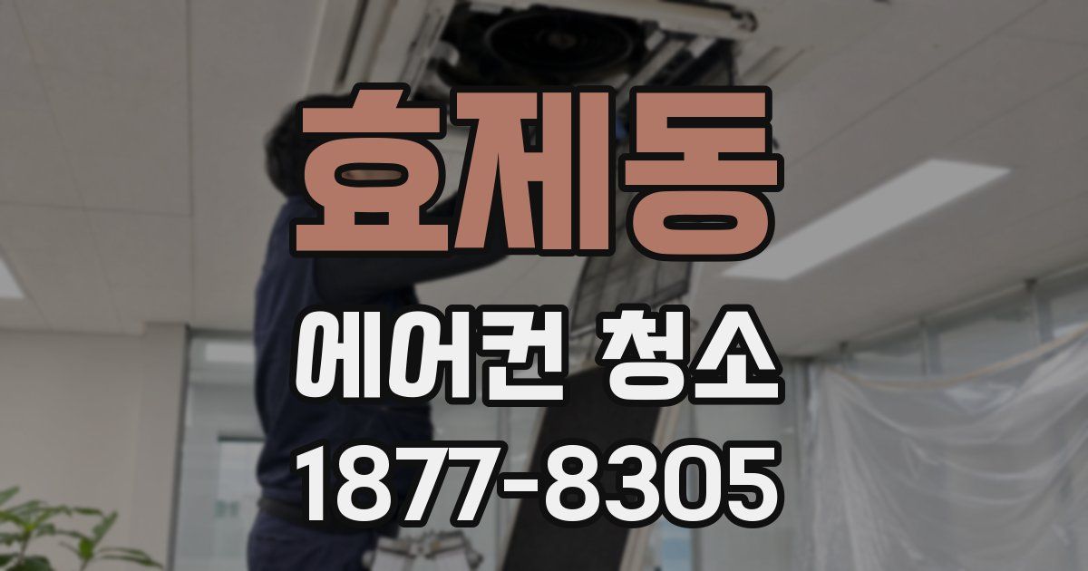 효제동 에어컨 청소